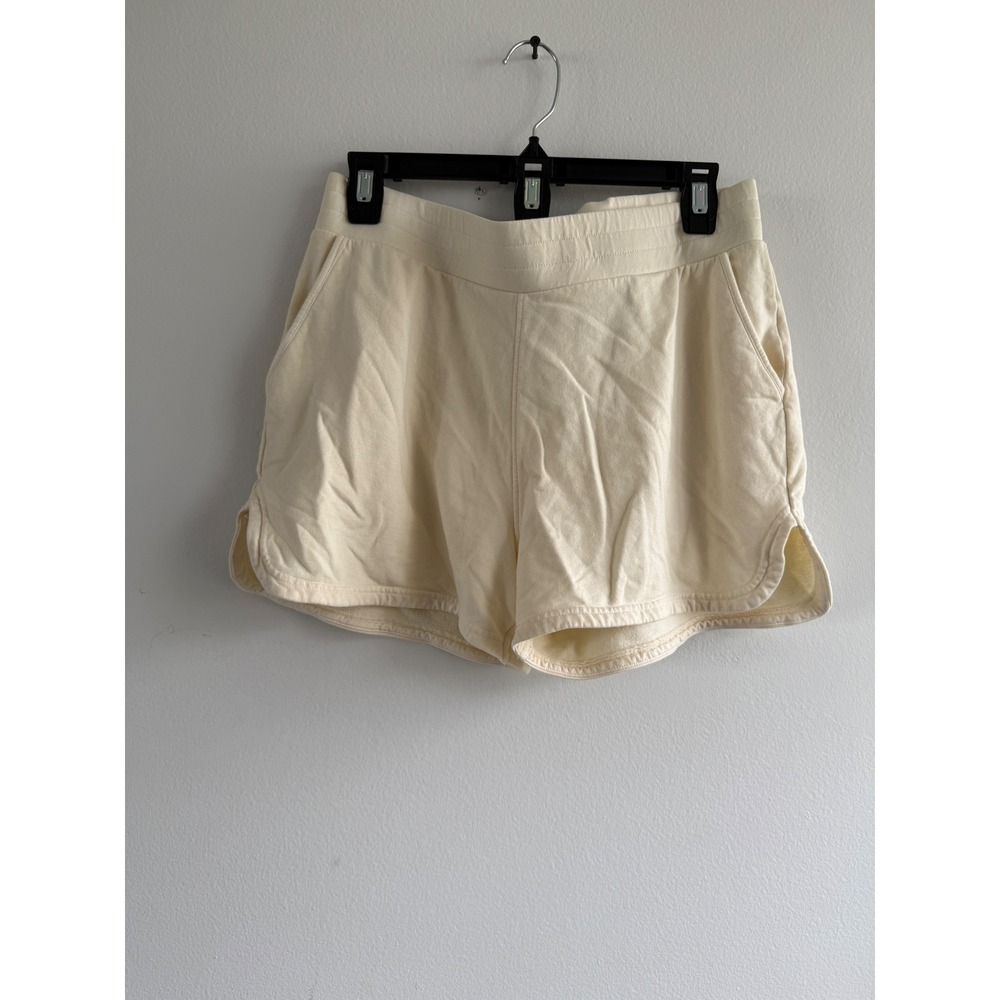 Peter Millar Cream Lounge Shorts Athletic Sweat Shorts‎ Women's Size M flaw